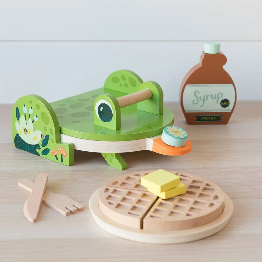 Piastra per waffle a forma di rana