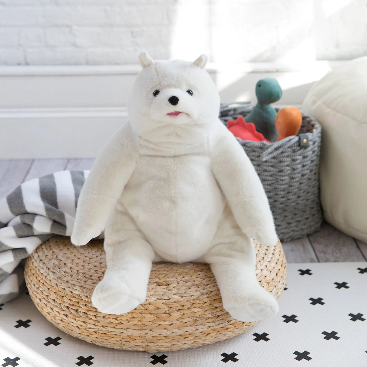 Peluche di orso Kodiak bianco da 18 pollici