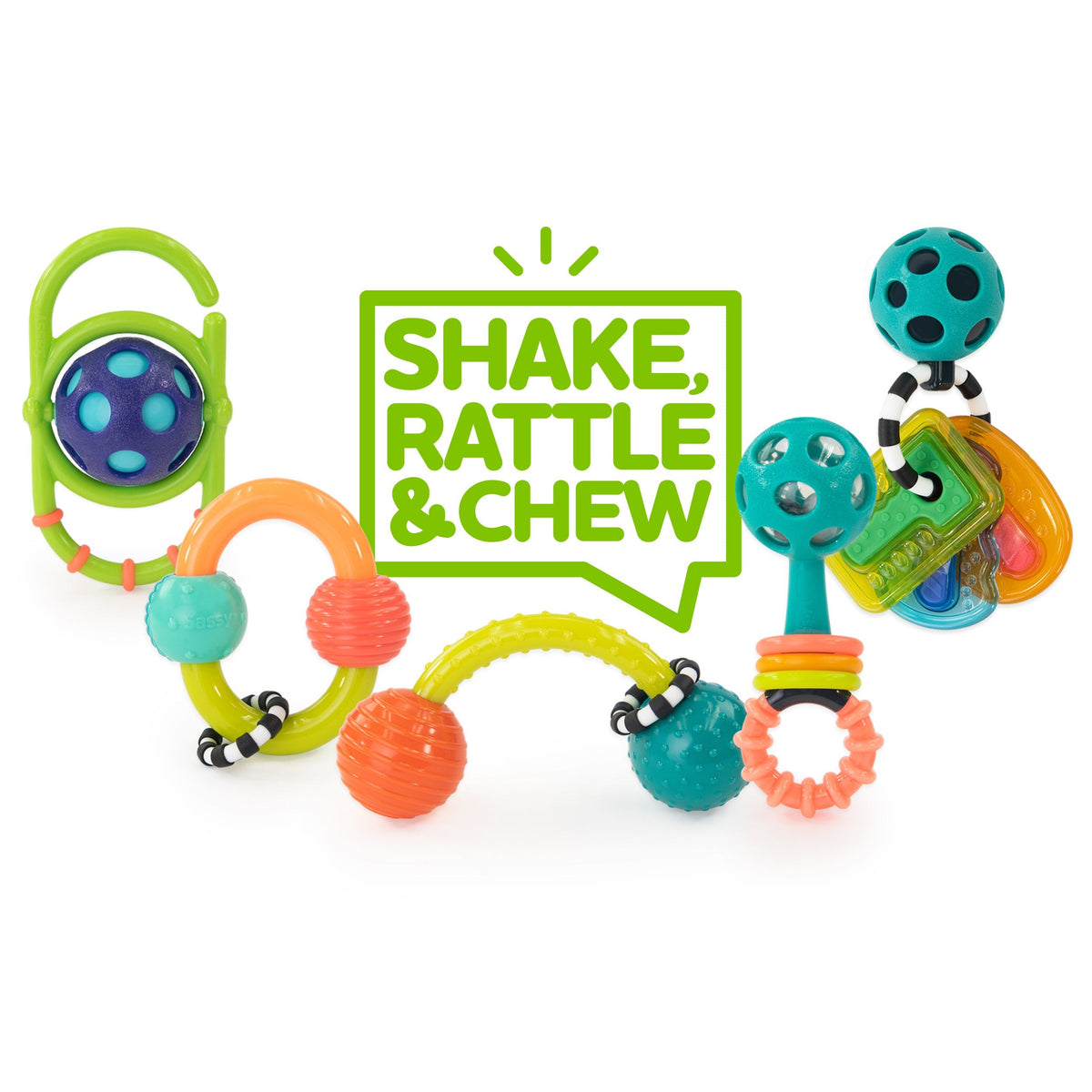 Scatola per neonati Shake, Rattle & Chew